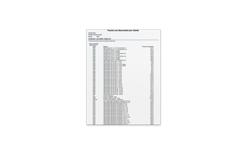 Precios Con Descuentos Por Cliente